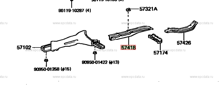 AE86 Front Frame rail LH